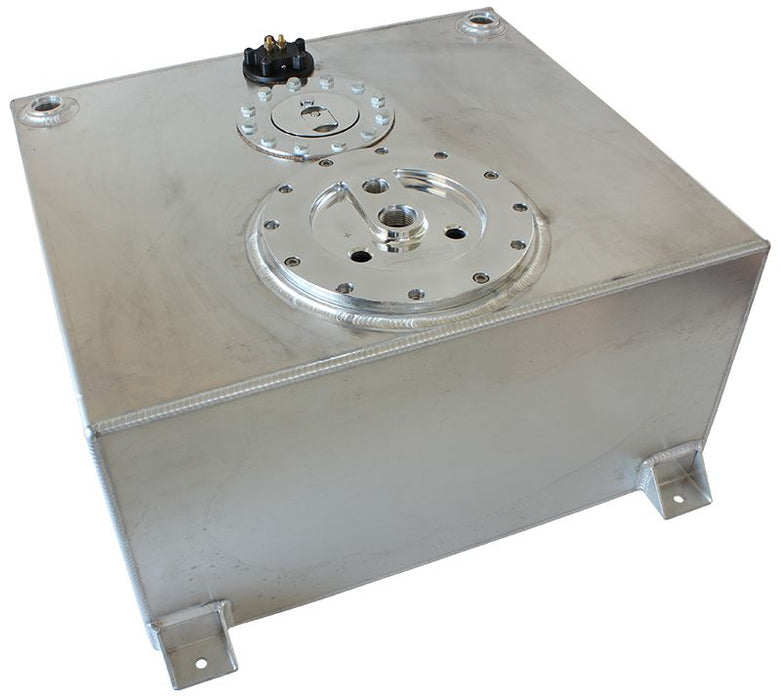 Aluminium 15 Gallon (57L) Fuel Cell Flat Bottom Triple 60mm Pump Hanger & Fuel S