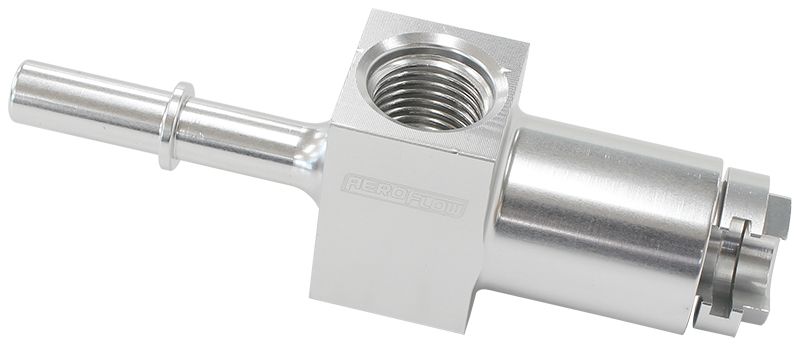 Push-On 5/16" Female to Male EFI Fuel Fitting - Silver AF905-01S