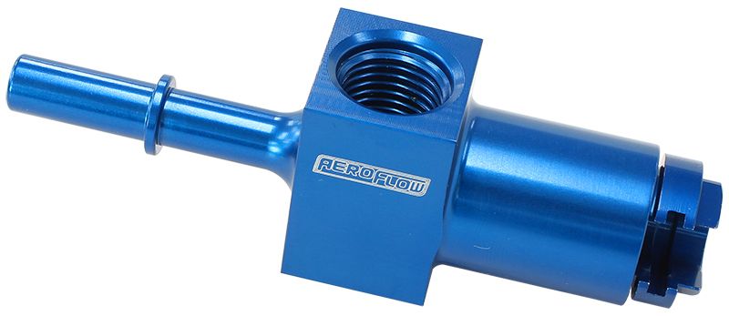 Push-On 5/16" Female to Male EFI Fuel Fitting - Blue AF905-01