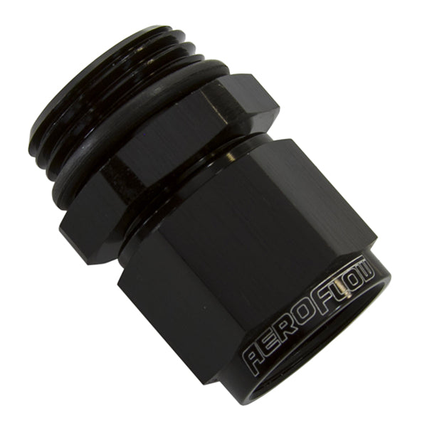 Male -8 ORB to Female -6AN Swivel Adapter AF907-06-08BLK