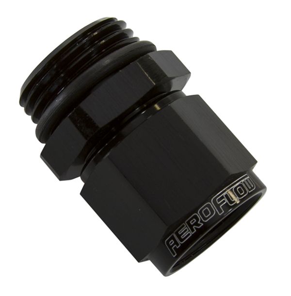 Male -10 ORB to Female -6AN Swivel Adapter AF907-06-10BLK