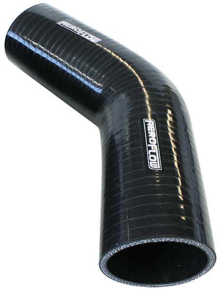 Gloss Black 45° Silicone Elbow Hose 1/2" (13mm) I.D AF9202-050