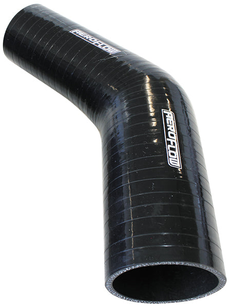 Gloss Black 45° Silicone Reducer / Expander Hose 3/4" (19mm) to 1/2" (13mm) I.D