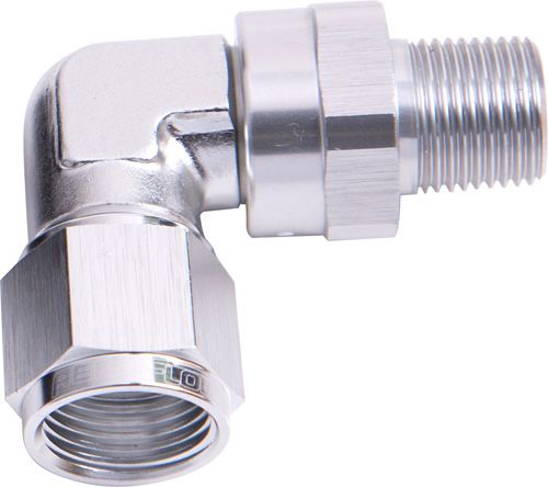 90° Male NPT to Female AN Adapter 1/8" to -4AN AF923-04-02S