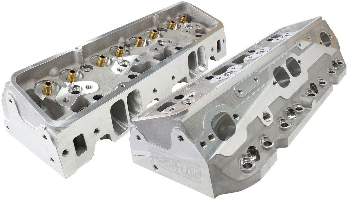 Bare Small Block Chev 327-350-400 213cc CNC Ported Aluminium Cylinder Heads with