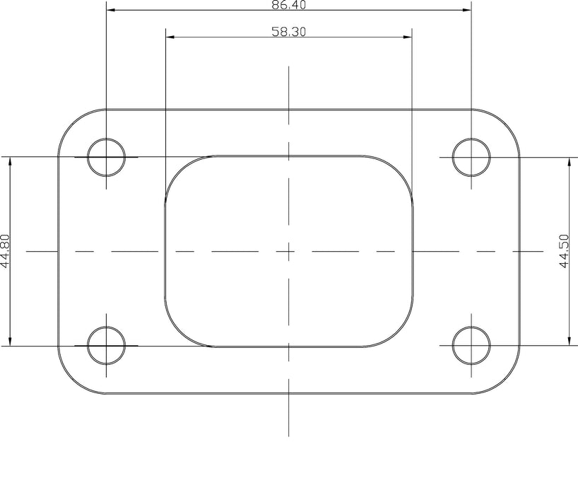 T3 Stainless Steel Turbine Inlet Flange AF9551-0002