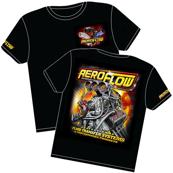 Aeroflow 'Nitro Hemi' Black T-Shirt AFNITRO2-L