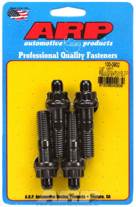 Bellhousing Stud Kit, 12-Point Nut Black Oxide AR100-0902