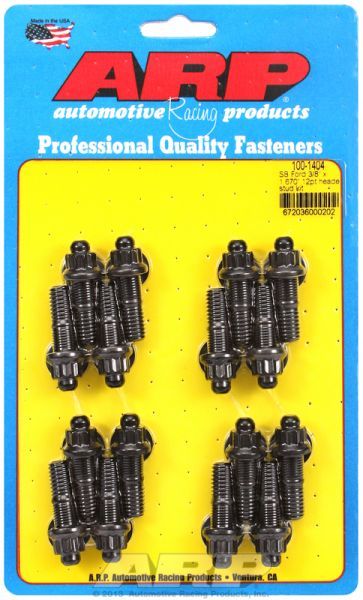 Exhaust Header Stud Kit, 12-Point Nut Black Oxide AR100-1404