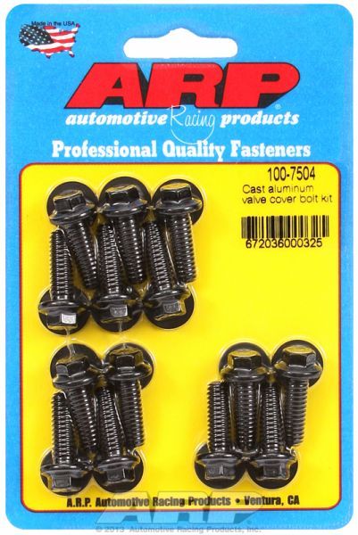 Valve Cover Bolt Kit, Hex Head Black Oxide AR100-7504