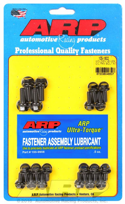 Oil Pan Bolt Kit, Hex Head Black Oxide AR105-1802