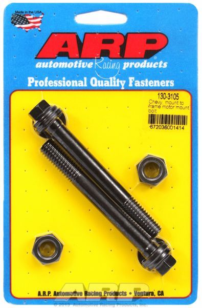 Motor Mount Bolt Kit, Hex Head Black Oxide AR130-3105