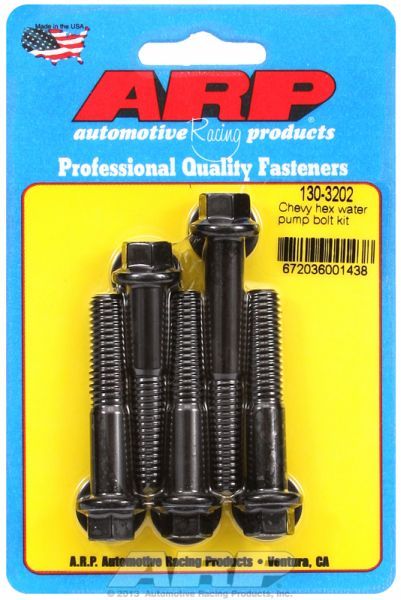 Water Pump Bolt Kit, Hex Head Black Oxide AR130-3202