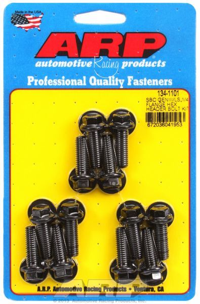 Exhaust Header Bolt Kit, Hex Head Black Oxide AR134-1101