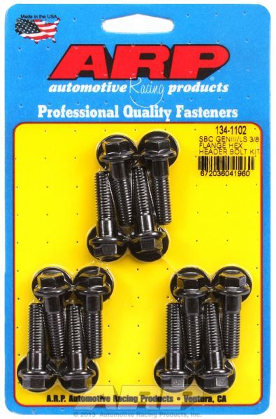 Exhaust Header Bolt Kit, Hex Head Black Oxide AR134-1102