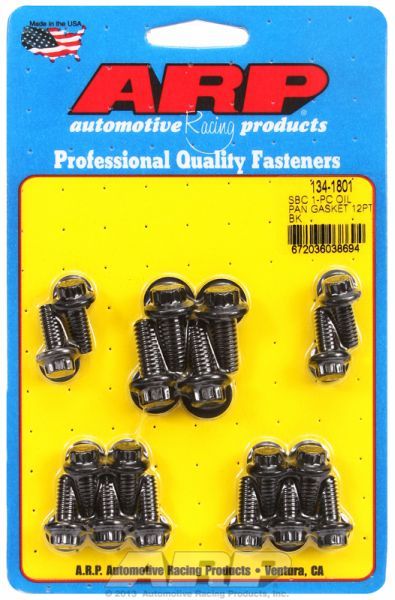 Oil Pan Bolt Kit, 12-Point Black Oxide AR134-1801