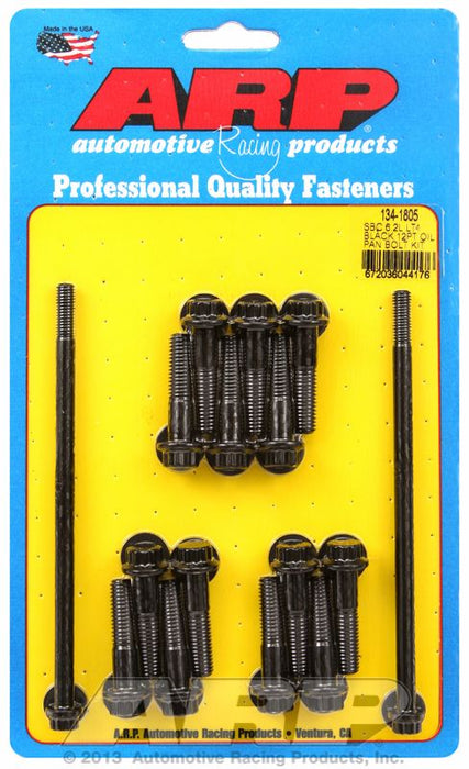 Oil Pan Bolt Set, Hex Head Black Oxide AR134-1805