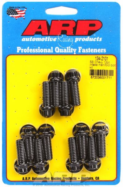 Intake Manifold Bolt Kit, 12-Point Black Oxide AR134-2101