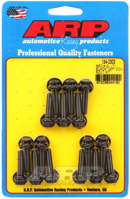 Coil Pack Bolt Kit, 12-Point, Black Oxide AR134-2303