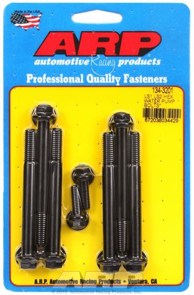 Water Pump & Thermostat Bolt Kit, Hex Head Black Oxide AR134-3201