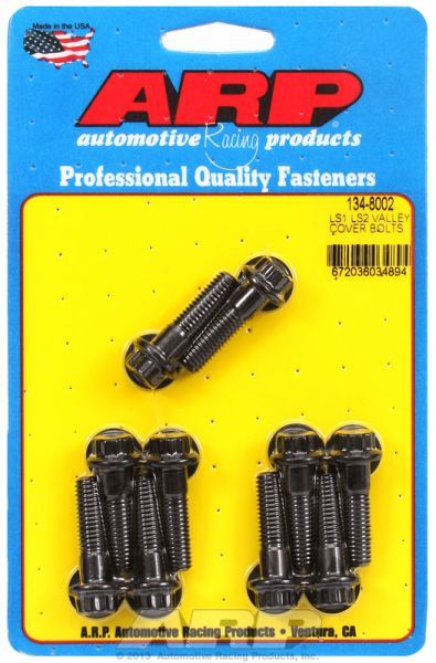 Intake Valley Cover Bolt Kit, 12-Point Head Black Oxide AR134-8002