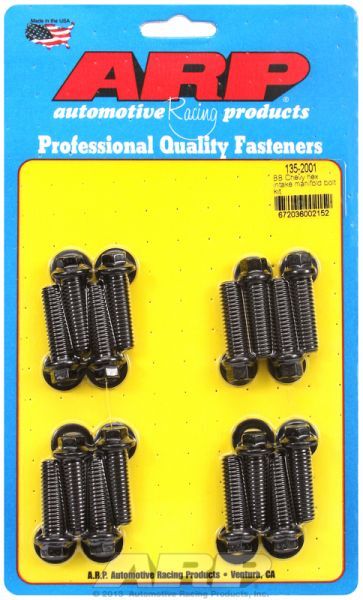 Intake Manifold Bolt Kit, Hex Head Black Oxide AR135-2001