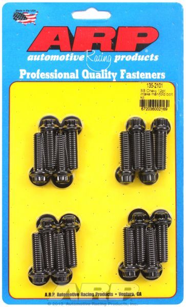 Intake Manifold Bolt Kit, 12-Point Head Black Oxide AR135-2101