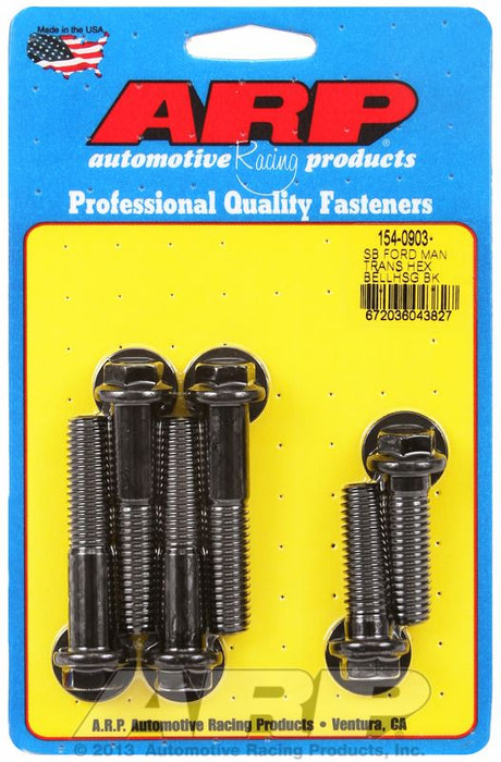 Bellhousing Bolt Kit, Hex Head Black Oxide AR154-0903