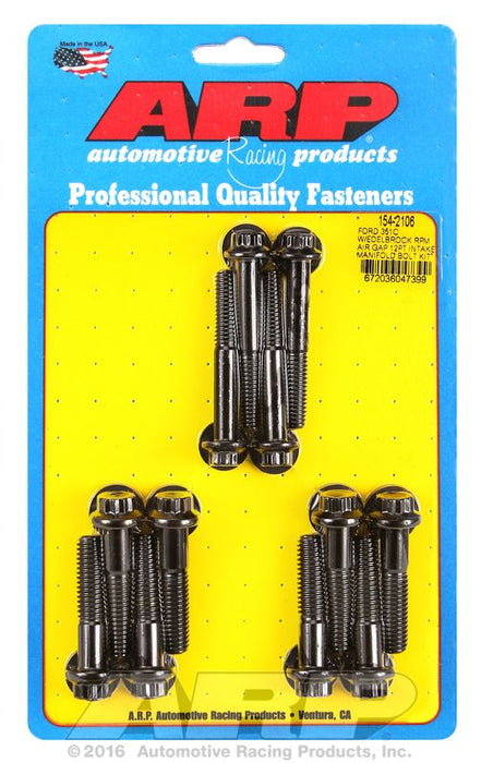 Intake Manifold Bolt Kit, 12-Point Head Black Oxide AR154-2106