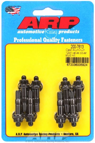 Valve Cover Stud Kit, 12-Point Nut Black Oxide AR200-7613