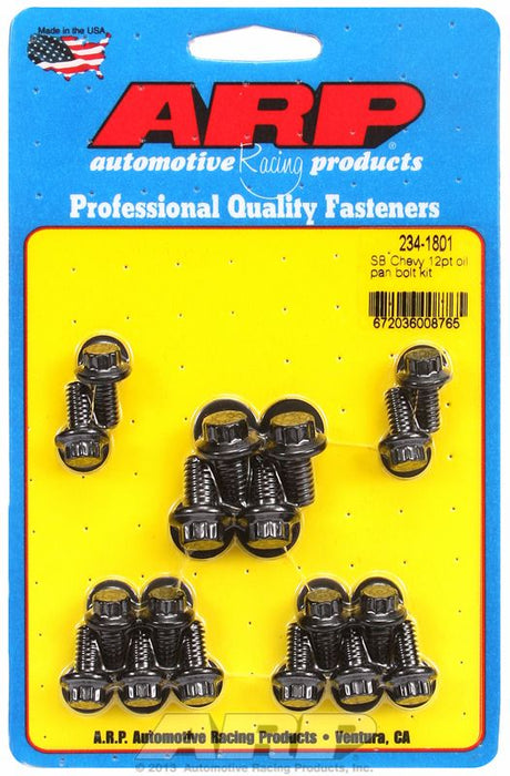 Oil Pan Bolt Kit, 12-Point Black Oxide AR234-1801