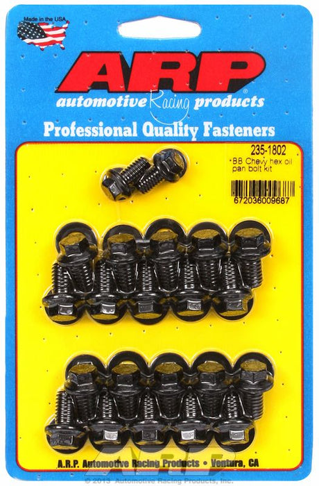 Oil Pan Bolt Kit, Hex Head Black Oxide AR235-1802