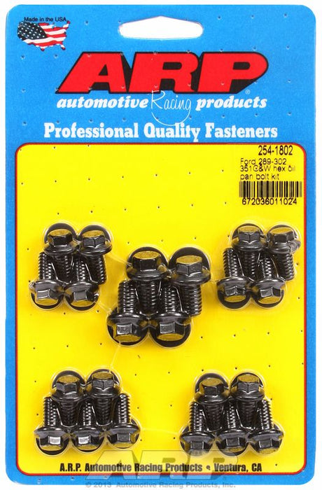 Oil Pan Bolt Kit, Hex Head Black Oxide AR254-1802