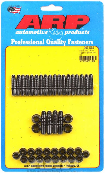 Oil Pan Stud Kit, 12-Point Nut Black Oxide AR254-1902