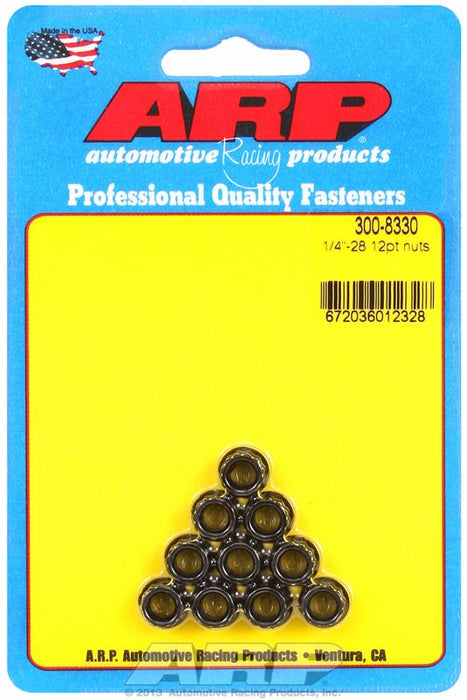 12-Point Nut, Chrome Moly Black Oxide AR300-8330