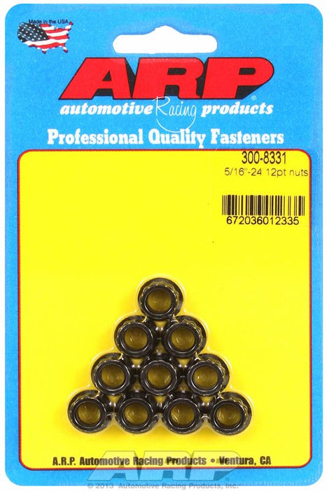 12-Point Nut, Chrome Moly Black Oxide AR300-8331