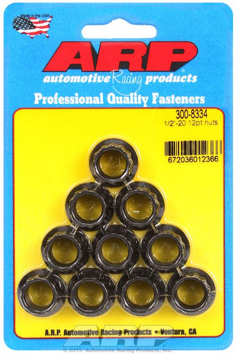 12-Point Nut, Chrome Moly Black Oxide AR300-8334