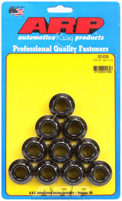 12-Point Nut, Chrome Moly Black Oxide AR300-8339