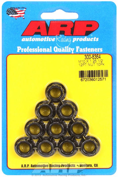 12-Point Nut, Chrome Moly Black Oxide AR300-8364