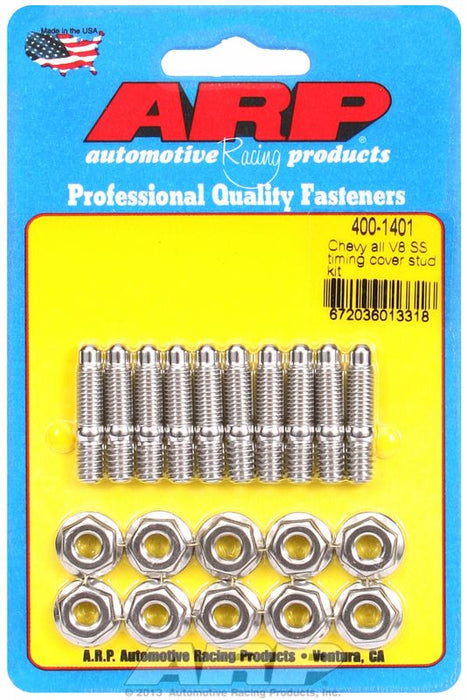 Timing Cover Stud Kit, Hex Nut S/S AR400-1401