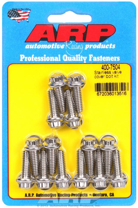 Valve Cover Bolt Kit, 12-Point Head S/S AR400-7504