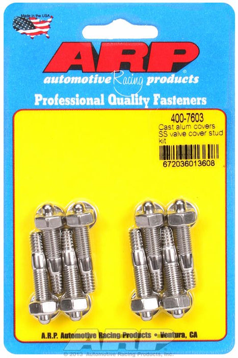 Valve Cover Stud Kit, Hex Nut S/S AR400-7603