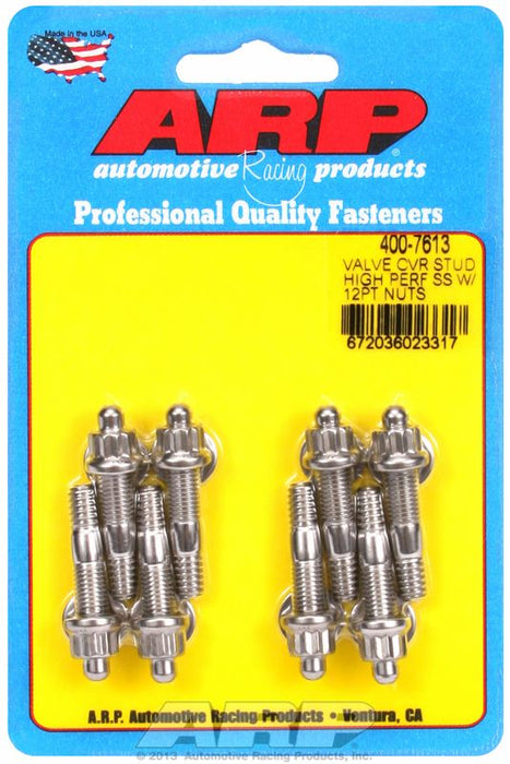 Valve Cover Stud Kit, 12-Point Nut S/S AR400-7613