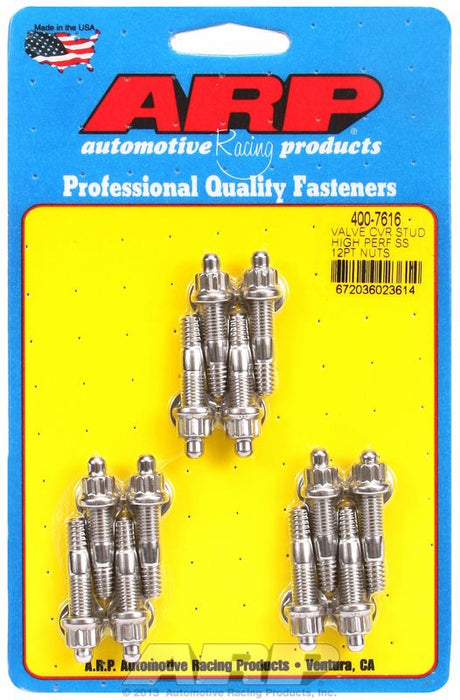 Valve Cover Stud Kit, 12-Point Nut S/S AR400-7616