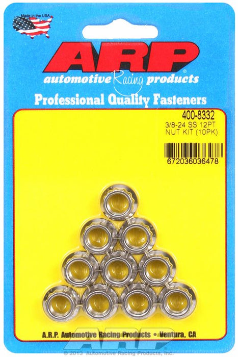 12-Point Nut, Polished S/S AR400-8332