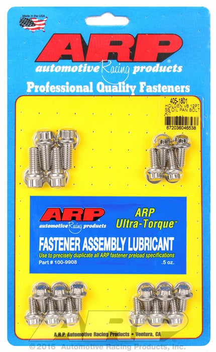 Oil Pan Bolt Kit, 12-Point S/S AR405-1801