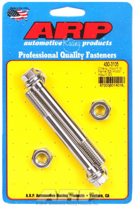 Motor Mount Bolt Kit, Hex Head S/S AR430-3105