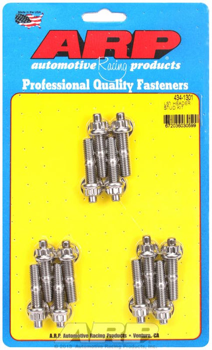 Exhaust Header Stud Kit, 12-Point Nut S/S AR434-1301