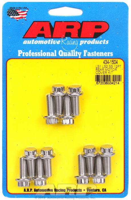 Rear Motor Cover Bolt Kit, 12-Point Head S/S AR434-1504