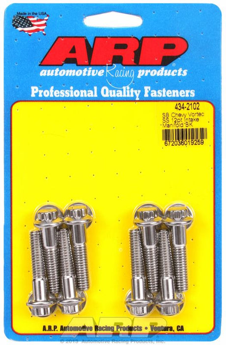 Intake Manifold Bolt Kit, 12-Point Head S/S AR434-2102